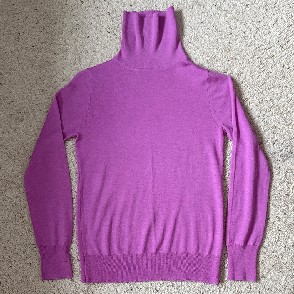 J. Crew Lilac Turtleneck Sweater